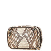 フェンディ ミニショルダーバッグ 7AS122 ベージュ ブラウン パイソン レディース FENDI 【中古】
